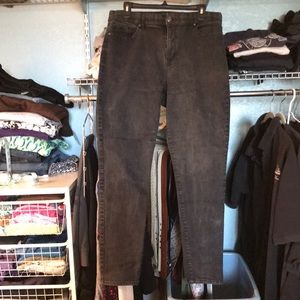 Gloria Vanderbelt, all-around slimming effect, curvy, size 16, Black jeans